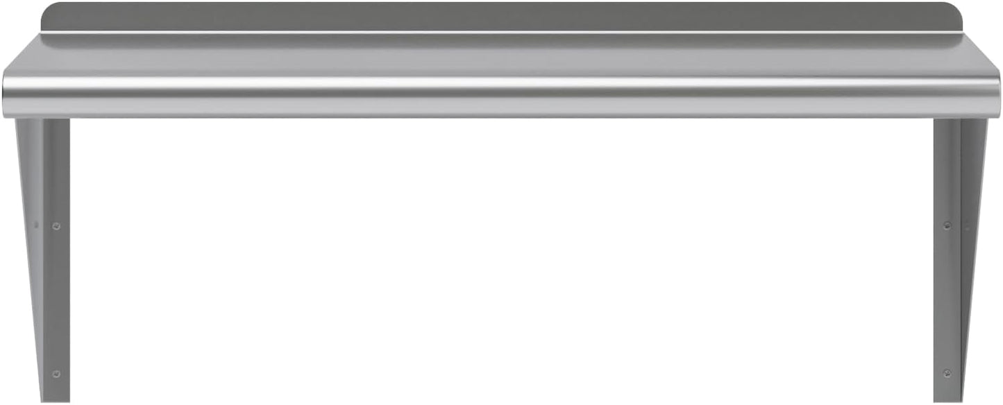 AmGood 30" Long X 14" Deep Stainless Steel Wall Shelf | NSF Certified | Appliance & Equipment Metal Shelving | Kitchen, Restaurant, Garage, Laundry, Utility Room