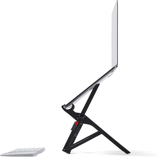 Roost V3 - Ultra Portable and Adjustable Laptop Stand - Eye‑Level Anywhere - 6.5 to 12.5 inch Screen Lift - Patented Rigid Folding Structure and Self-Adjustings Laptop Grips (for 12" to 18" laptops)