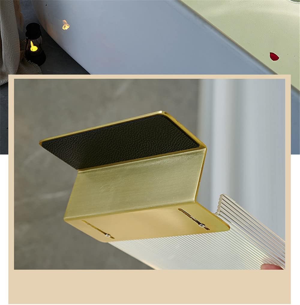 WANLIAN 33 Inch Luxury Bathtub Caddy Tray - Shelf for Shower Storage, Organizer for Bathtub, Clear-B