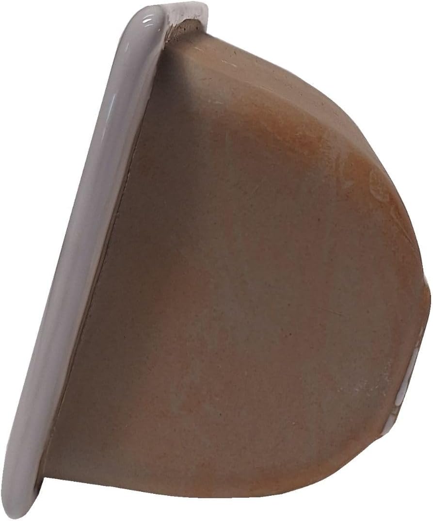 SereneDrains Recessed Ceramic Soap Dish Bar Holder Shower Wall Mount Tray Bathroom Accessories Niche Decorative (White Glossy, 6.5" x 4.5")