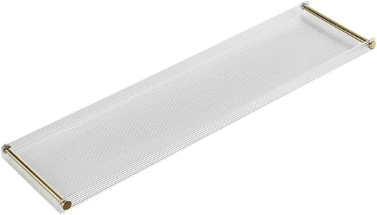 WANLIAN 33-Inch Luxury Bathtub Caddy Tray for Bathroom - Shower Storage Organizer Shelf Accessories (Gold-A)