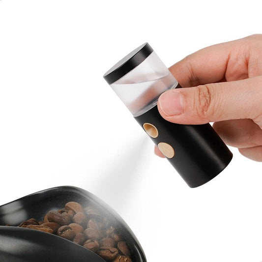 watchget 20ml Cylindrical Coffee Bean Atomizer Rdt Sprayer for Reducing Coffee Powder Static, Portable Electric Nano-Atomizer Rechargeable Espresso Sprayer, Black