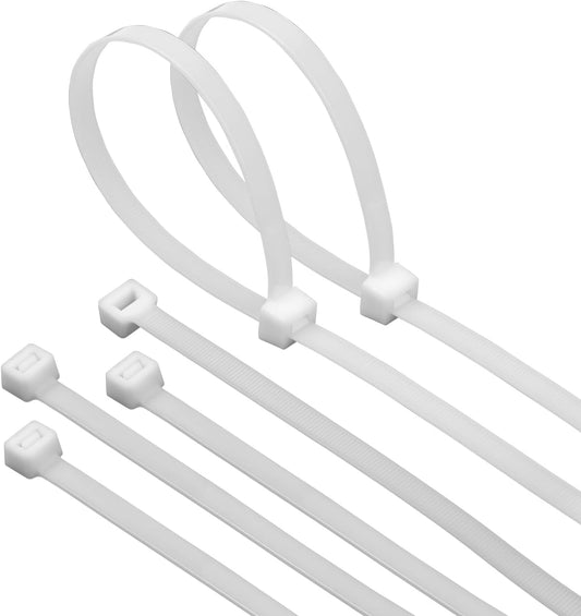 30PCS 32 inch Cable Zip Ties Heavy Duty 250lbs Tensile Strength Nylon Long Wire Ties Self-Locking Durable Plastic Tie Wraps for Indoor and Outdoor UV Resistant(White)