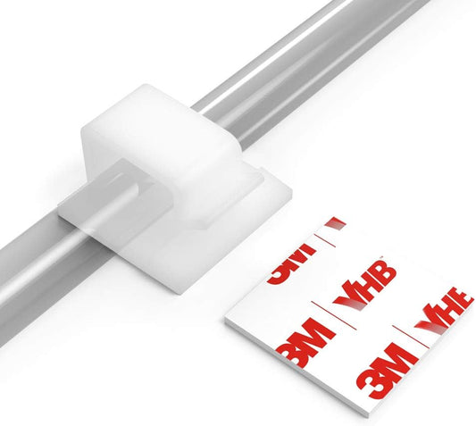 Cable Clips with Strong Self-Adhesive, XIAOXI R Shape Cable Management TV PC Wire Holder Sticky Tidy and Organizer Cord and Wires - 40 Pcs (White)