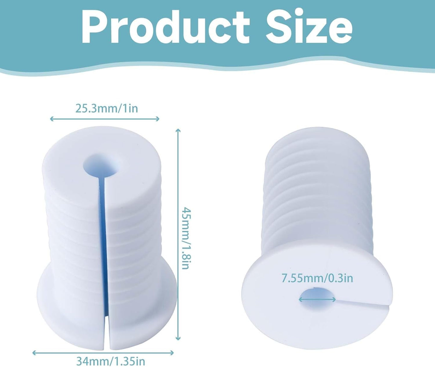 2 Pcs Starlink Cable Routing Kit for 1 Inch Wall Hole, Perforated Silicone Grommet, Cable Punch for Ethernet (White)