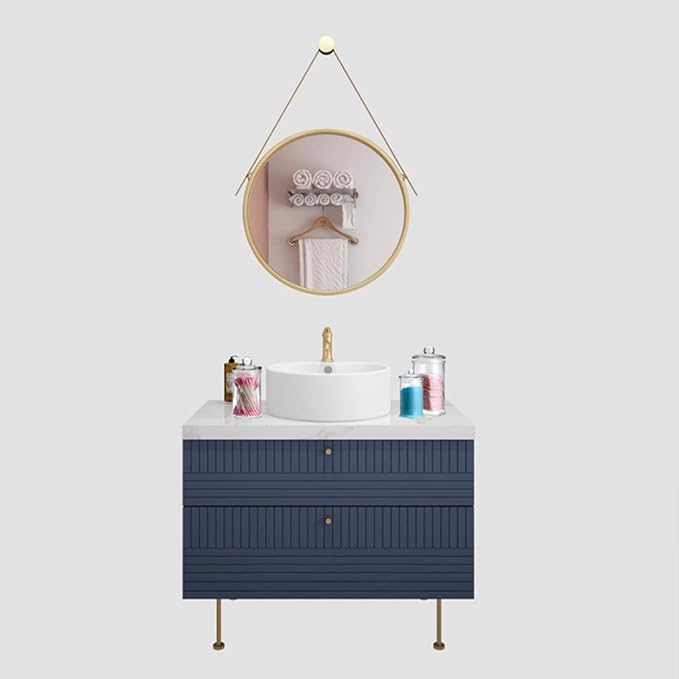 MDLUU Glass Canisters, Apothecary Jars with Airtight Lids, Bathroom Vanity Storage Organizer Containers for Qtip Cotton Swabs, Cotton Balls, Flossers, Bath Salt, Hair Tie, Set of 3