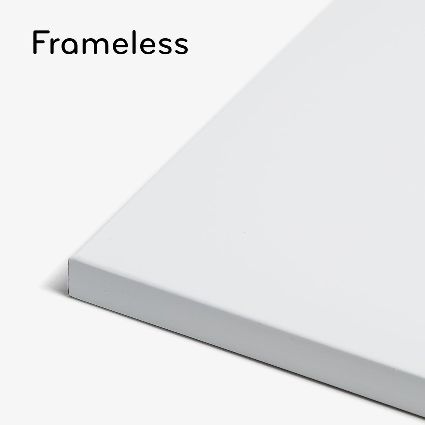 U Brands Magnetic Dry Erase Board White Board, 14" x 14", Frameless, Includes Marker and Magnet