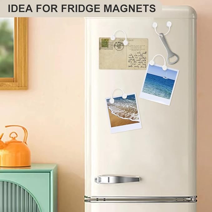 Kanemc White Magnetic Cable Ties 10-Pack, Silicone Cord Twist Ties Magnet Strap For Charging Wire Organizer, Earphone Cords Wrap, Fridge Magnets, Storage Or Travel