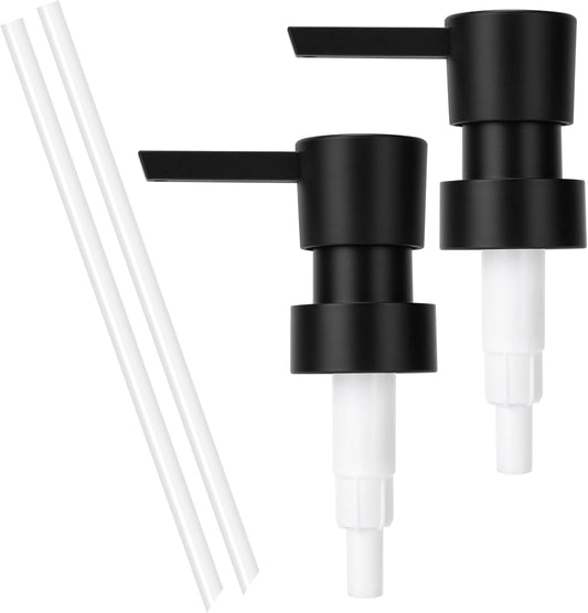 Plastic Soap Dispenser Pump Replacement Refill Dispenser for Standard 28/400 Thread Size for Lotion Dish Soap Kitchen Bathroom 2 Pack