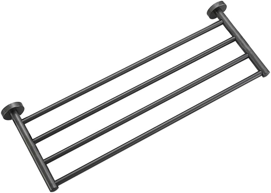 30 Inch Bathroom Towel Rack, Hotel Style Towel Racks for Bathroom Wall Mounted, Modern Towel Bar Rack, 2-Tier Towel Shelves, Gray