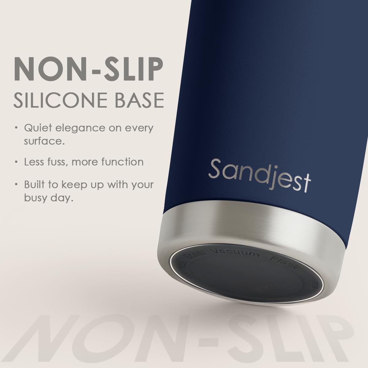 SANDJEST Navy Tumbler 20oz Stainless Steel Double Wall Vacuum Insulated, Travel Coffee Cup, Gifts for Men Women Birthday Christmas