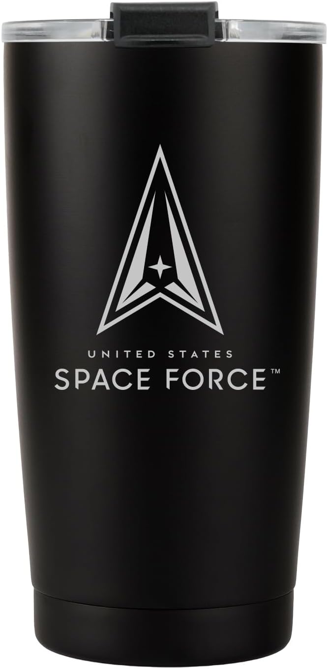 20 oz Space Force Tumbler - Double Wall Vacuum Insulated Stainless Steel USSF Tumbler- Space Force Gift (Space Force Tumbler, 20oz), 1 Count (Pack of 1)