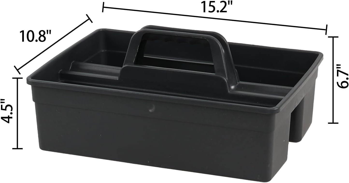 6 Packs Cleaning Storage Caddy with Handle, Plastic Cleaning Supplies Caddy Shower Caddy