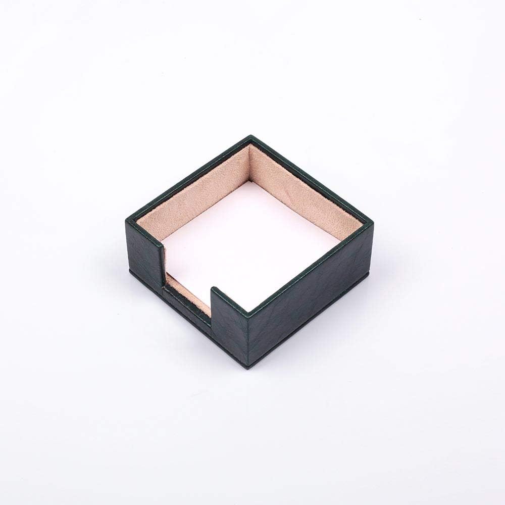 MOOGCO Bonded Set Luxury Leather Desk Pad & Desk Organization Essentials Desk Organizer Leather Desk Organizer (Green)