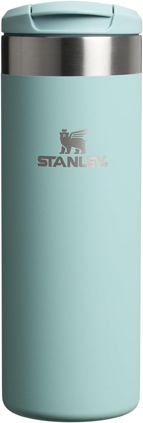 Stanley AeroLight Transit Bottle 16 oz | Locking Drink Through Lid | Leak Resistant Water Bottle or Coffee Travel Mug | Lightweight Insulated Stainless Steel | BPA-Free | Seafoam