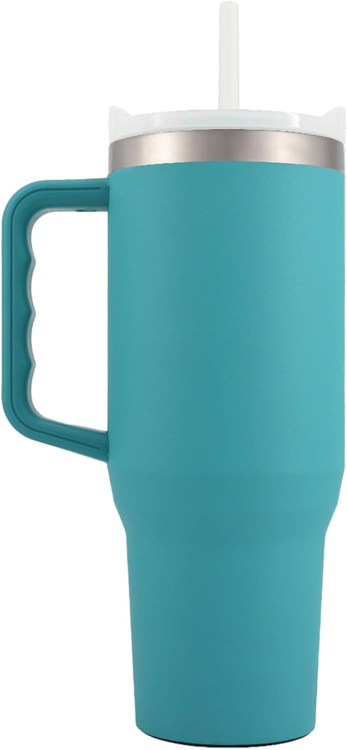 Yukon Outfitters Fit Forty 40oz Double Wall Vacuum Insulated Stainless Steel Tumbler with Reusable Straw & Ergonomic Handle | For Hot or Cold Beverage, Mama Sunflower