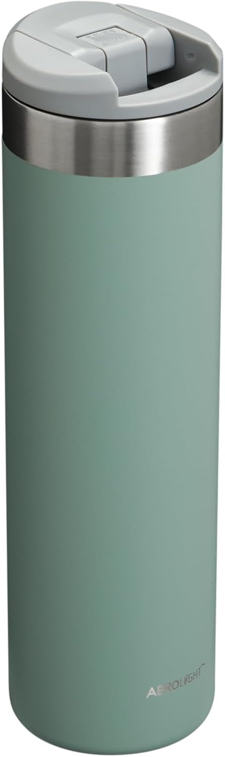 Stanley AeroLight Transit Bottle 20 oz | Locking Drink Through Lid | Leak Resistant Water Bottle or Coffee Travel Mug | Lightweight Insulated Stainless Steel | BPA-Free | Shale