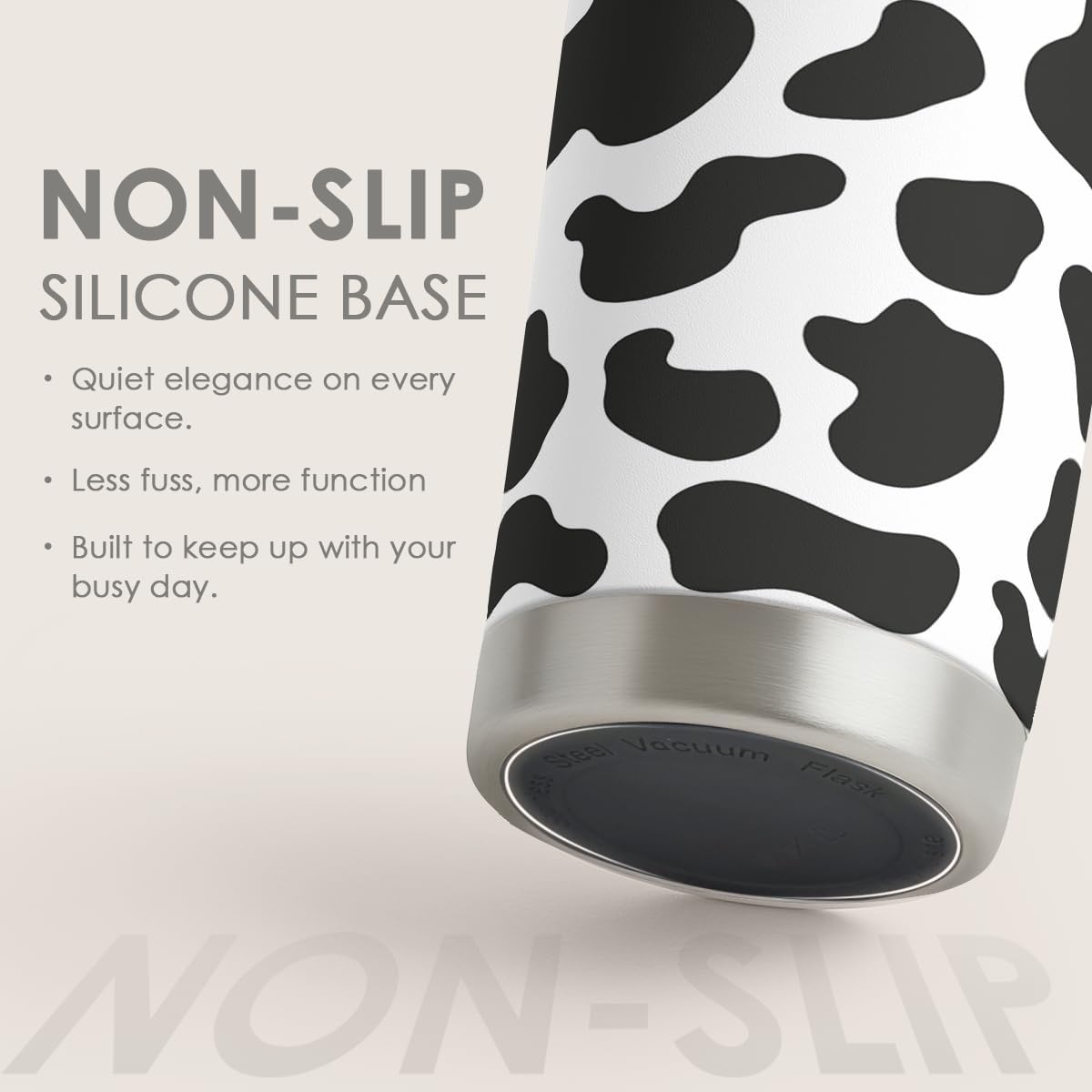 SANDJEST Cow Print Tumbler 20oz Stainless Steel Insulated, Travel Coffee Cup, Gifts for Cow Lovers Women Girls, Birthday Christmas