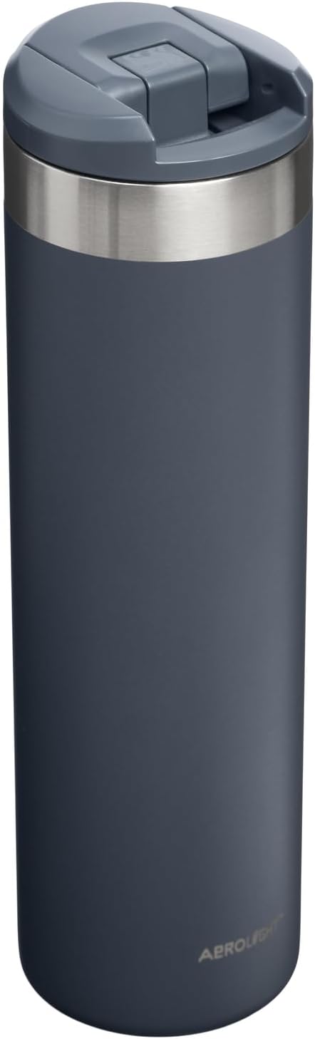 Stanley AeroLight Transit Bottle 20 oz | Locking Drink Through Lid | Leak Resistant Water Bottle or Coffee Travel Mug | Lightweight Insulated Stainless Steel | BPA-Free | Twilight