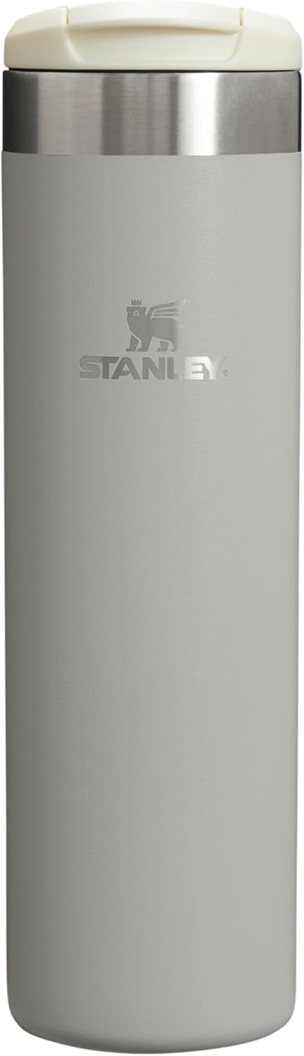 Stanley AeroLight Transit Bottle 20 oz | Locking Drink Through Lid | Leak Resistant Water Bottle or Coffee Travel Mug | Lightweight Insulated Stainless Steel | BPA-Free | Ash
