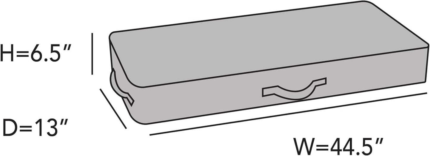 Covermates Keepsakes - Underbed Storage Bag - ID Window - Reinforced Handles - Indoor Storage, Beige Heather