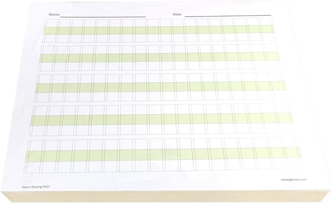 Channie’s Practice Handwriting & Printing Paper Workbook One Page A Day, 250 Pages Front & Back, 125 Sheets, Grades PreK – 1st, Size 8.5” x 11” Summer School, Summer Bridge