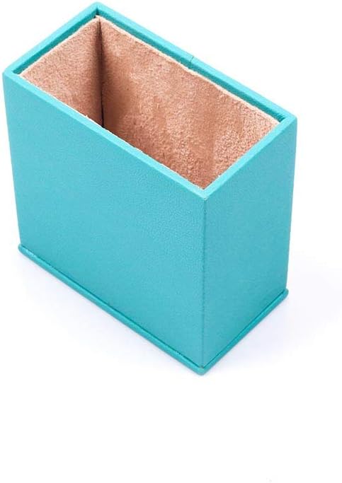 MOOGCO Bonded Set Luxury Leather Desk Pad & Desk Organization Essentials Desk Organizer Leather Desk Organizer (Turquoise)