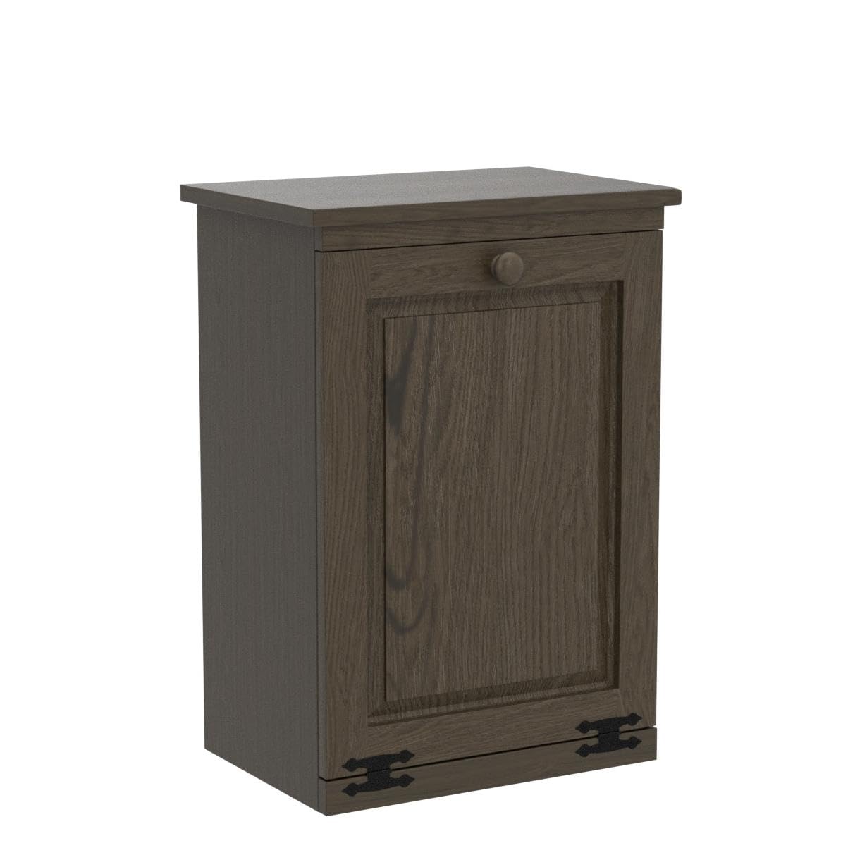 Peaceful Classics Tilt Out Trash Cabinet- Amish Handcrafted Wooden Pull Out Cabinet, Decorative Trash Bin for Kitchen, Bedroom, & Home Patio, Laundry Hamper Cabinet, Antique Slate
