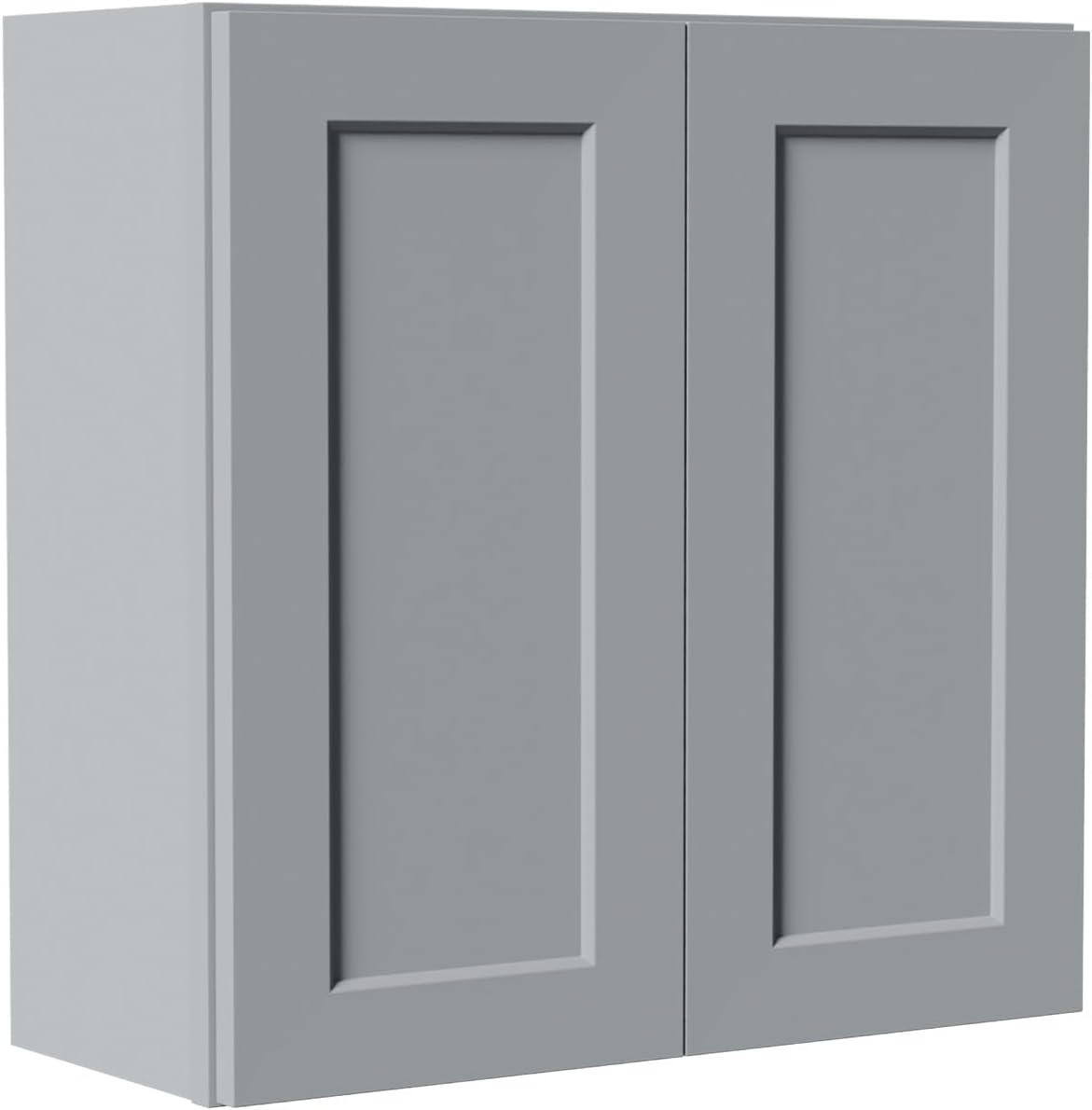 30 Inch Laundry Room Cabinets Wall Mounted, Solid Wood Over The Toilet Storage Cabinet, Bathroom Organizer Cabinets with 2 Door & Shelves, Easy to Assemble for Kitchen, Garage - Dark Gray