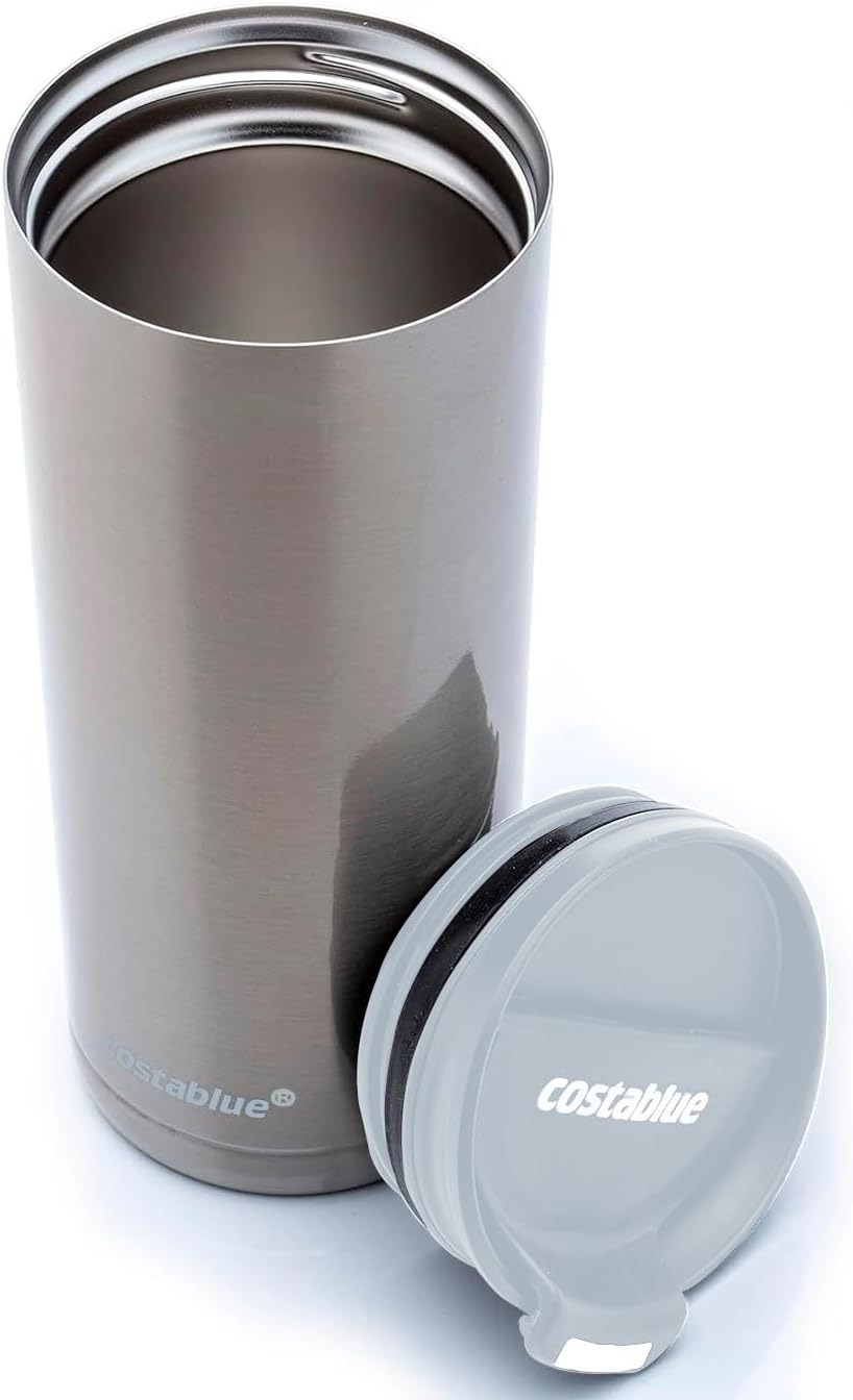 Travel Coffee Mug - 16 Oz. Stainless Steel Insulated Coffee Mug, Leak Proof Tumbler w/Dishwasher Safe Lid, Double Wall Travel Coffee Cup, Reusable Insulated Tumbler for Hot & Cold Beverages…