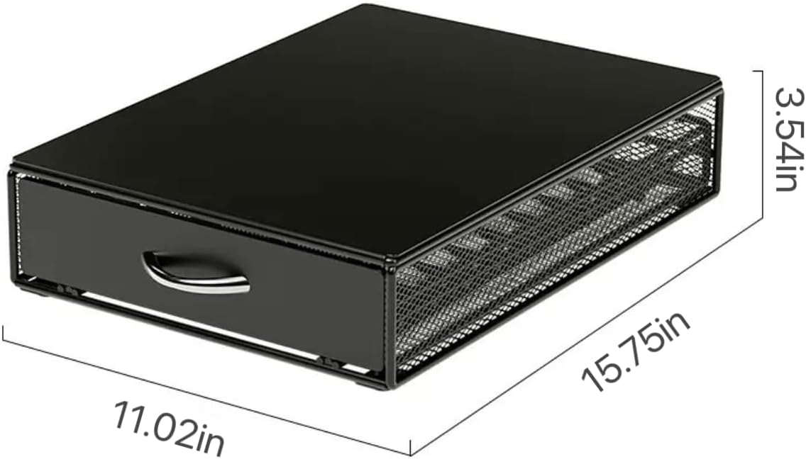 40 Coffee Pod Drawer, K Cup Holder，Coffee Capsule Storage Organizer，Black