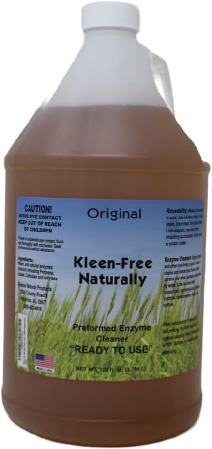 Naturally Preformed Enzyme Cleaner, Enzyme Solution, Multi-Purpose Cleaner, Laundry Additive and More - Ready to Use - Orginal Scent - 128oz (1 Gallon)