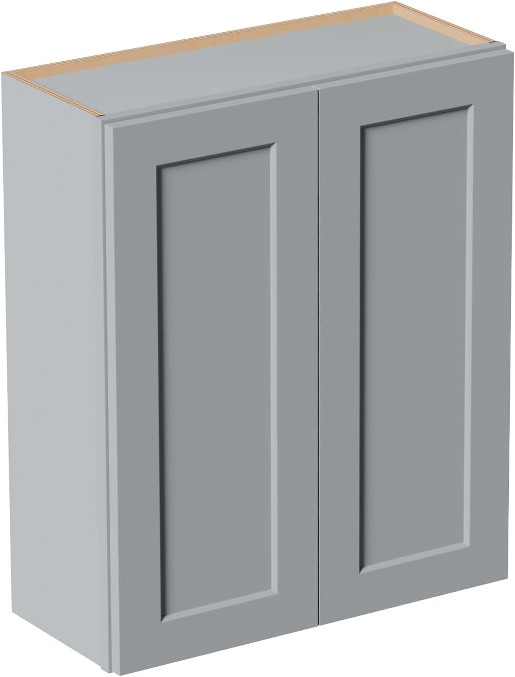 30 Inch Laundry Room Cabinets Wall Mounted, Solid Wood Over The Toilet Storage Cabinet, Bathroom Organizer Cabinets with 2 Door & Shelves, Easy to Assemble for Kitchen, Garage - Dark Gray