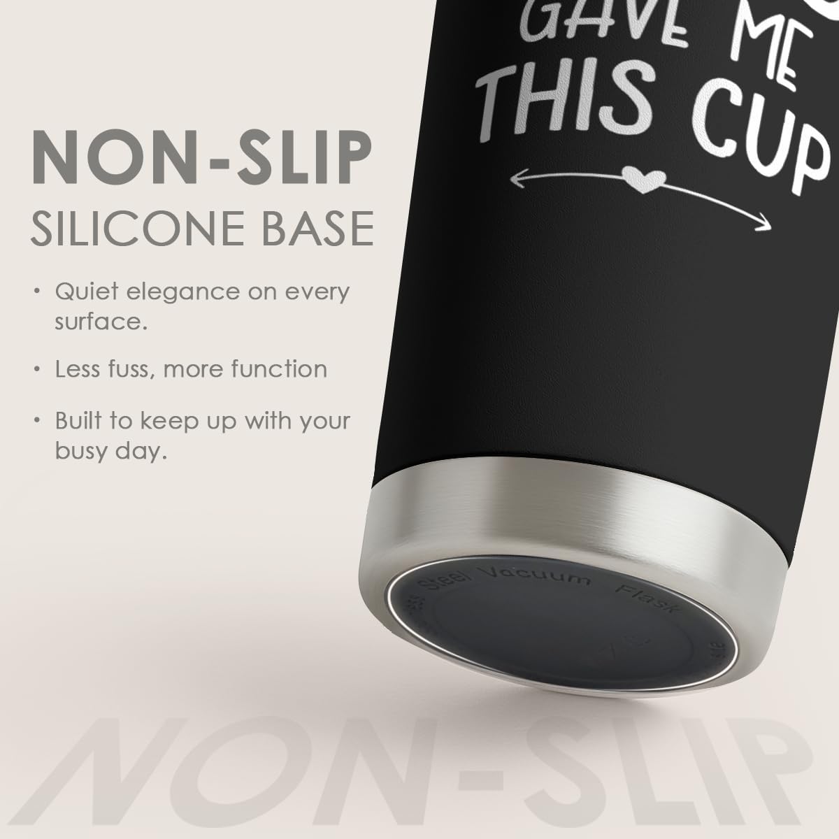 SANDJEST 20oz Stainless Steel Tumbler Gifts for Dad from Daughters Sons Insulated My Favorite Child Gave Me This Cup Travel Mug Christmas Father's Day