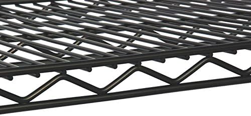 Omega 24" Deep x 72" Wide x 7" High Fixed Black Wall Mount Shelving Kit