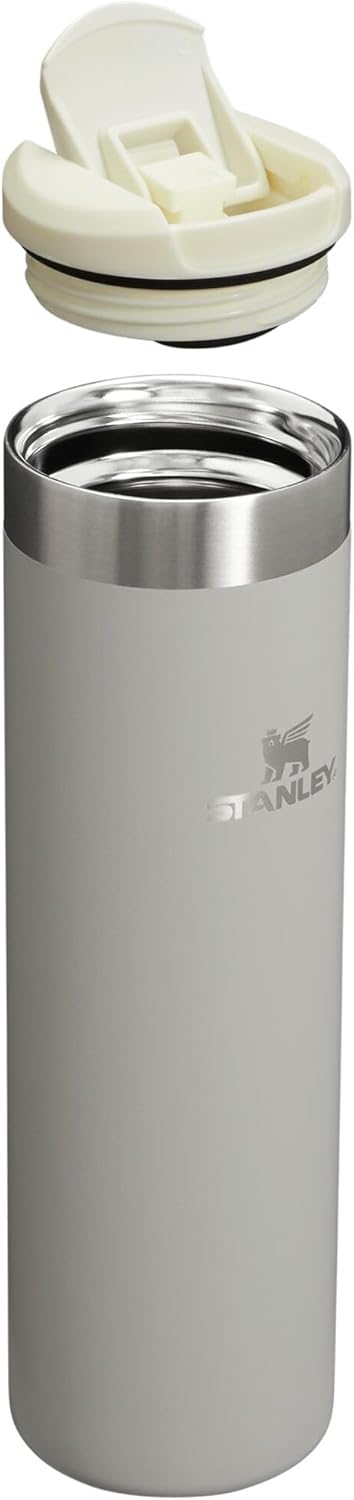 Stanley AeroLight Transit Bottle 20 oz | Locking Drink Through Lid | Leak Resistant Water Bottle or Coffee Travel Mug | Lightweight Insulated Stainless Steel | BPA-Free | Ash