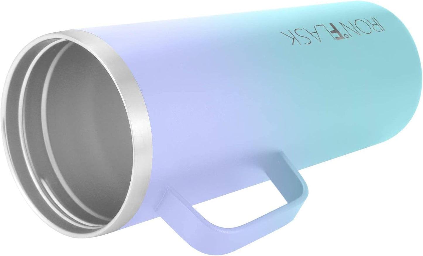 IRON °FLASK Grip Novelty Coffee Mug - Leak Proof, Vacuum Insulated Stainless Steel Bottle, Double Walled, Thermo Travel, Hot Cold, Water Metal Canteen - Cotton Candy, 24 Oz - Classic Bottom