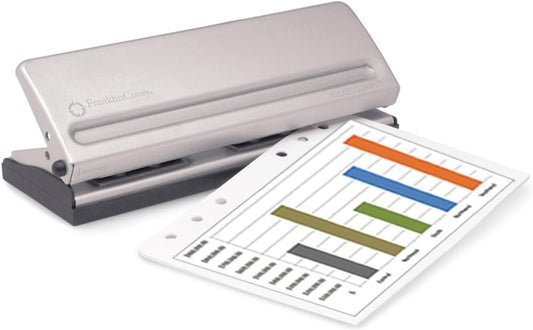 FranklinCovey - Metal Hole Punch for FranklinCovey Planners | Spill-Proof Chip Collector & Rubber Non-Slip Base (Pocket & Compact)