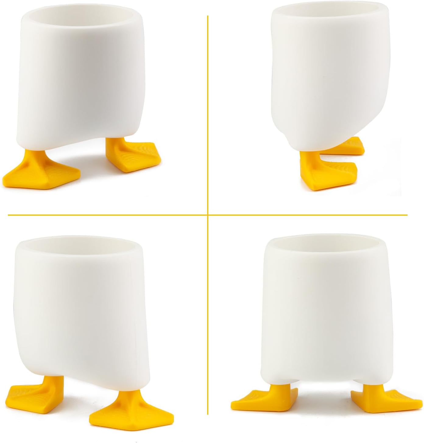 Creative Cute Duck Pen Pencil Holder, Multifunctional Stationery Pen Holder Makeup Brush Holder Kitchen Storage Cup