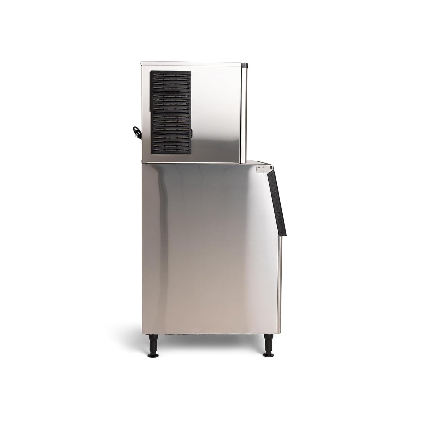 PeakCold Modular Commercial Ice Maker, 530 lbs/Day, 375lb Storage Bin, Floor Model Stainless Steel Half-Cube Ice Maker with Digital Controller