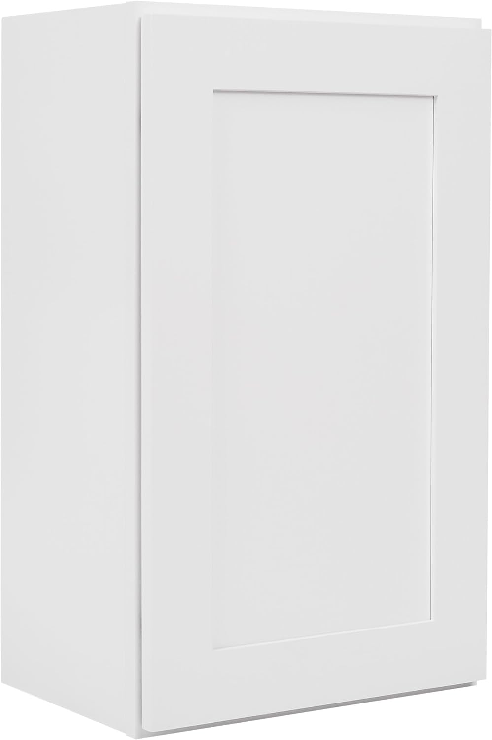 White Shaker Wall Cabinet - Ready to Assemble, Perfect for Kitchen, Laundry, and Bathroom Storage - 15" W x 36" H x 12" D