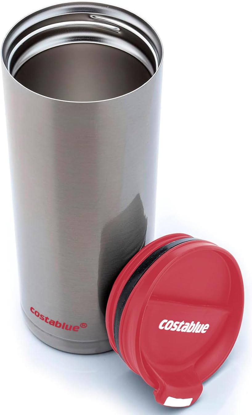 Travel Coffee Mug - 16 Oz. Stainless Steel Insulated Coffee Mug, Leak Proof Tumbler w/Dishwasher Safe Lid, Double Wall Travel Coffee Cup, Reusable Insulated Tumbler for Hot & Cold Beverages
