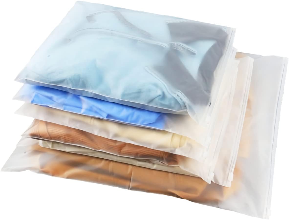 Belit 15 Pcs Clear Storage Bags, Large Size Packaging Bags, Plastic Bags for Sweaters, Shirt, Sheet, Blanket, 3 sizes 12x16 inch, 16x20 inch, 20x28 inch