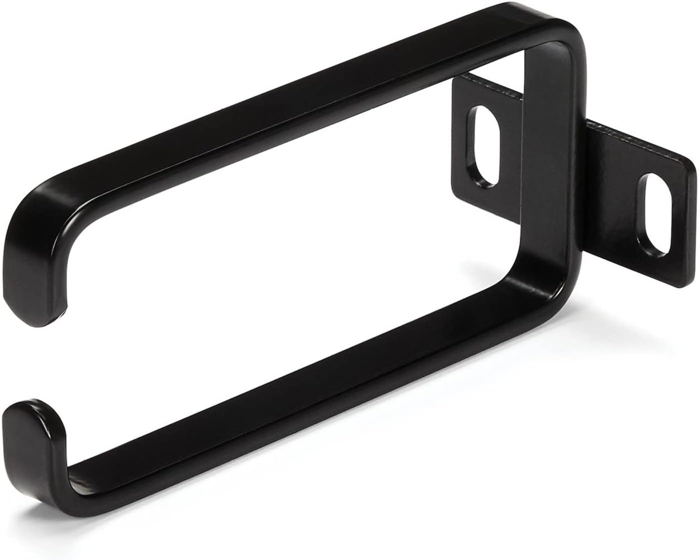 StarTech - CMHOOK1UN .com 1U Vertical 1.8 x 3.9in Server Rack Cable Management D-Ring Hook w/ Flexible Opening - Network Rack-Mount Cord Organizer Ring (CMHOOK1UN) Black