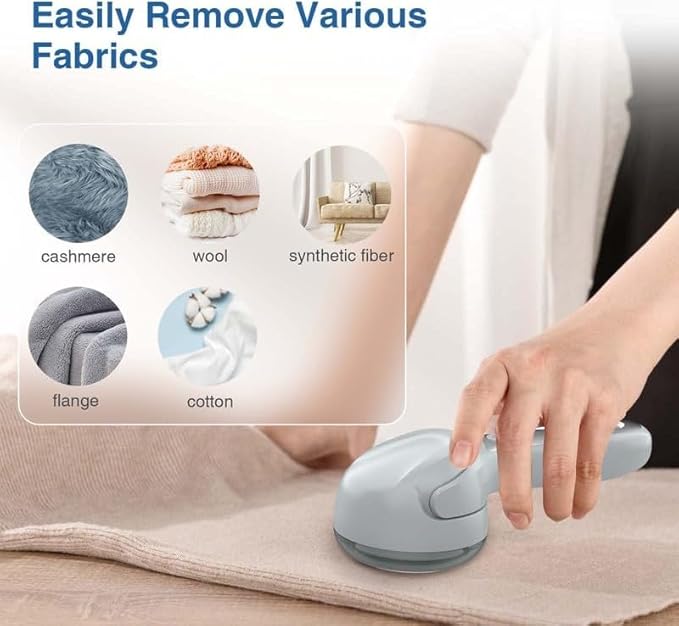Fabric Shaver Defuzzer, Portable Lint Remover for Clothes, 2 Modes Rechargeable Sweater Shaver Effectively Remove Fuzz and Lint Ball for Furniture Couch Carpet Curtain Clothes