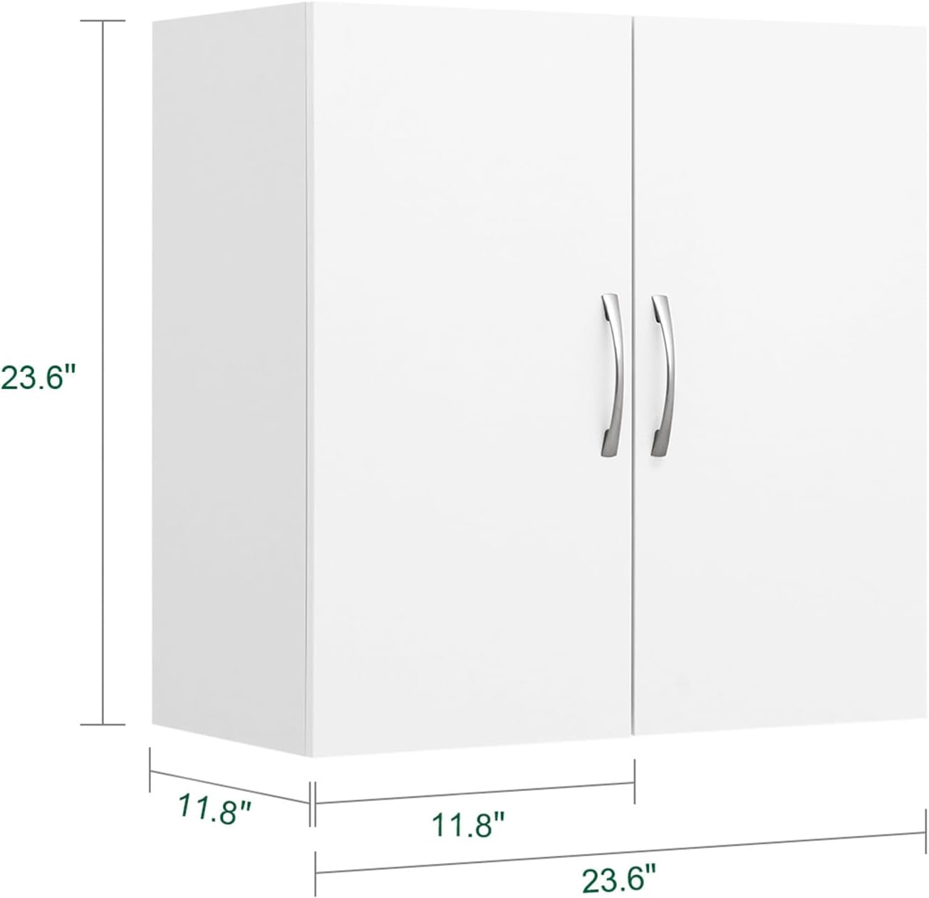 Bathroom Wall Cabinet, Over Toilet Storage Cabinet with Adjustable Shelf and Doors, Wall Mounted Medicine Cabinet for Small Spaces, Laundry Storage Cabinet, White, HUS-BZR200