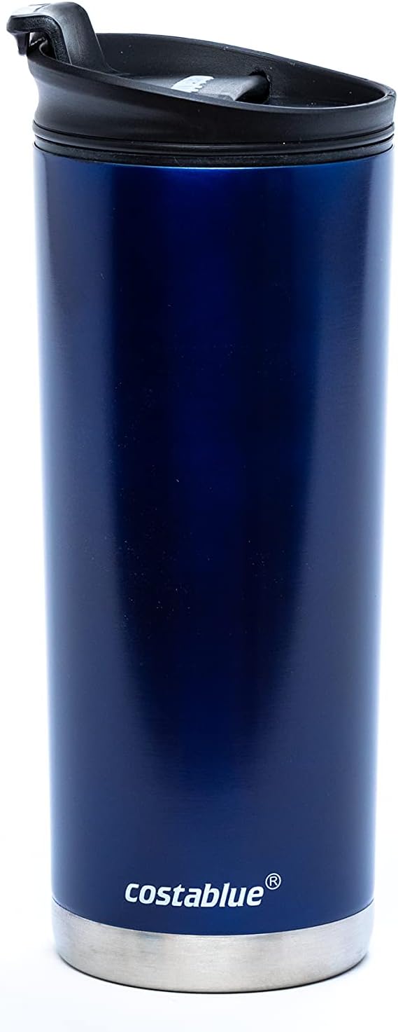 Travel Coffee Mug - 16 Oz. Stainless Steel Insulated Coffee Mug, Leak Proof Tumbler w/Dishwasher Safe Lid, Double Wall Travel Coffee Cup, Reusable Insulated Tumbler for Hot & Cold Beverages