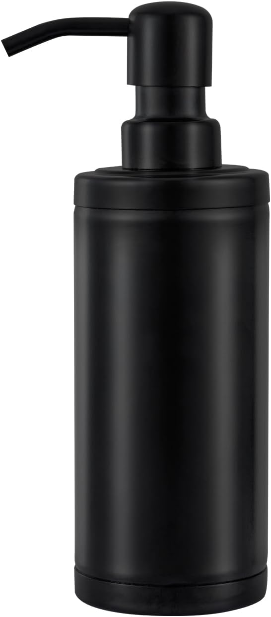 GAPPO Matte Black Soap Dispenser Stainless Steel Metal Pump Hand Lotion Bottle for Bathroom, Bedroom and Kitchen(300ML/10.15Ounce)