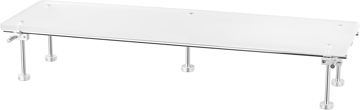 Desk Organizer and Accessories, Computer Monitor Stand for Desk, 31.5" Diy Acrylic Monitor Riser for Desk Accessories