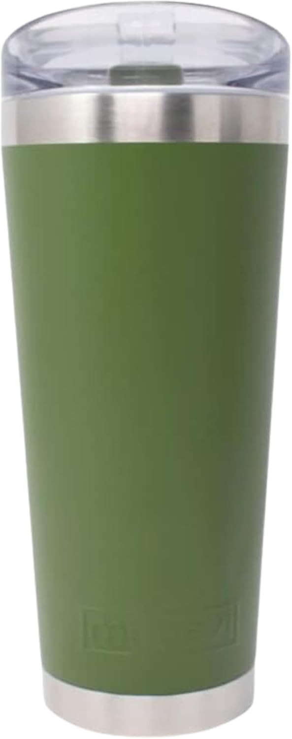 Classic Premium Stainless Steel Tumbler with 12-Hour Temperature Control, Tritan Lid, and BPA-Free Construction | Army Green, 26 oz